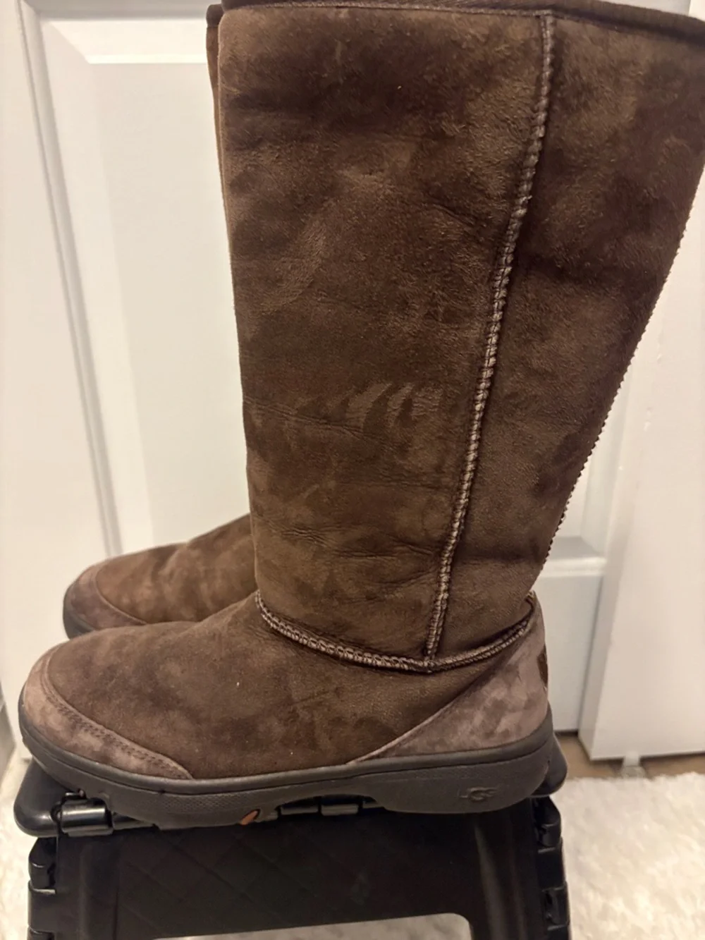 UGG Tall Brown Suede Boots - Picture 5 of 5